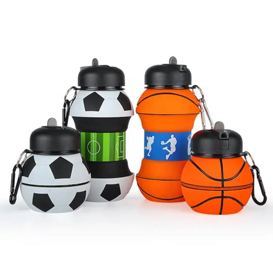 COLLAPSIBLE BASKET BALL WATER BOTTLE