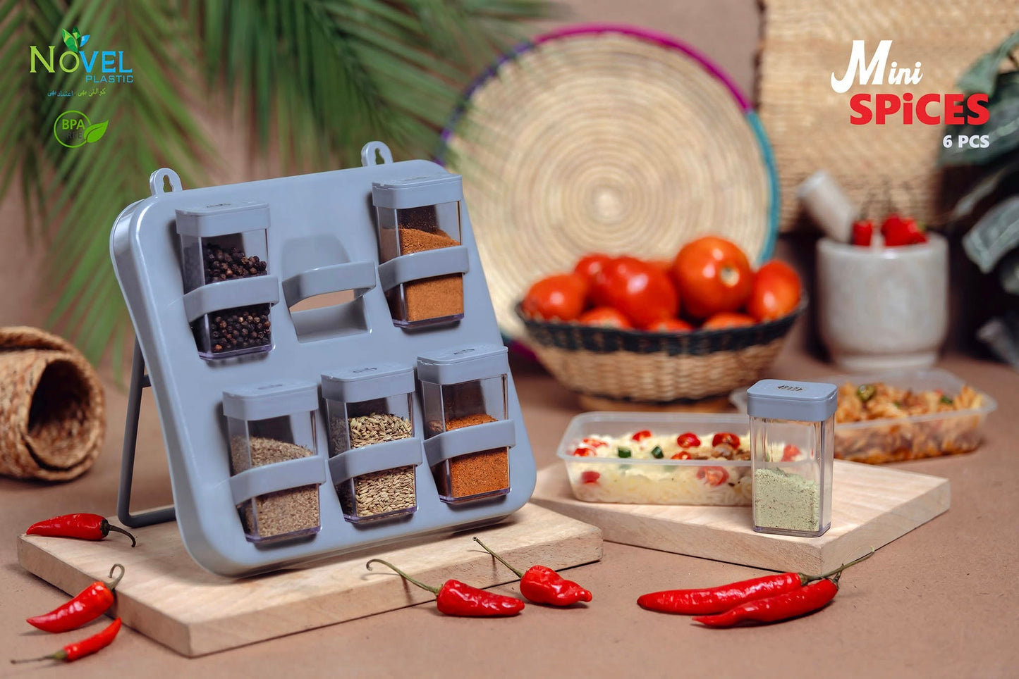 6 PCS OF MINI SPICE BOX SET